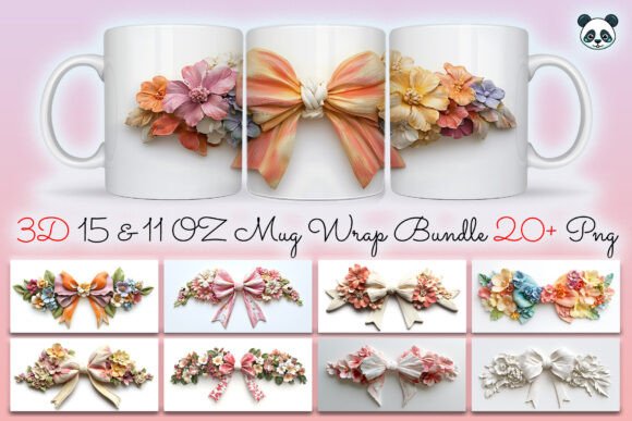 3D Bow Flowers Mug Wrap Bundle: A Practical Guide for Sublimation Creators