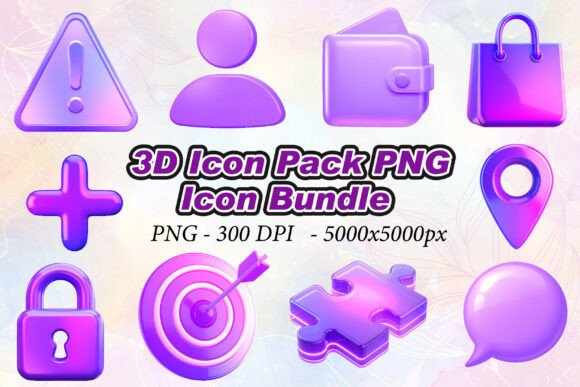 3D Icon Pack PNG: Elevating Design with Precision and Depth