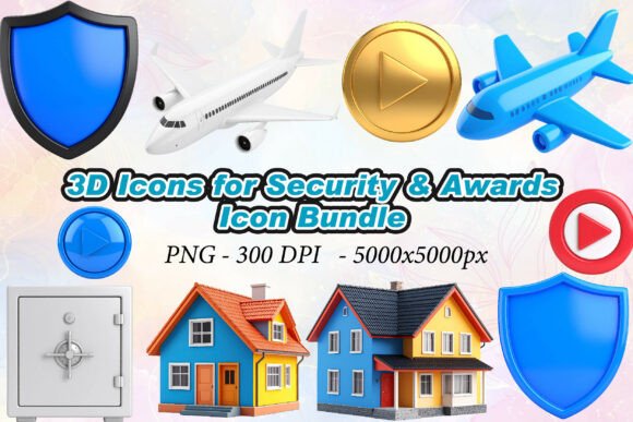 3D Icons for Security Awards: Elevating Digital Trust with High-Resolution Visuals