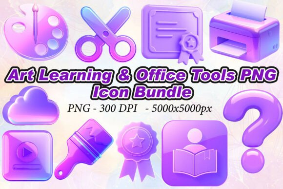 Art Learning Office Tools PNG Collection