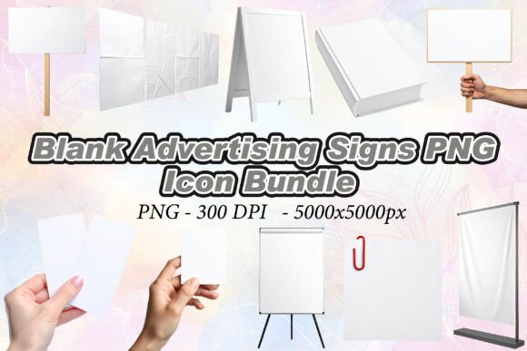 Blank Advertising Signs PNG for Modern Design