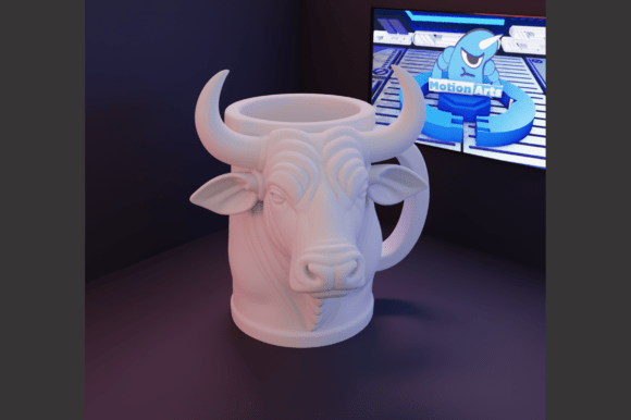 Bull Mug: Strength and Design in 3D Printing