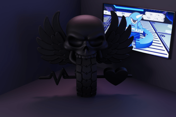 Caveira Amor Moto: Uma Avaliação do Modelo 3D