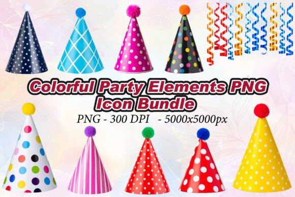 Colorful Party Elements PNG: A Professional Asset Evaluation