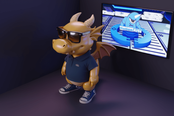 Dragão De Óculos: Uma Análise do Modelo 3D