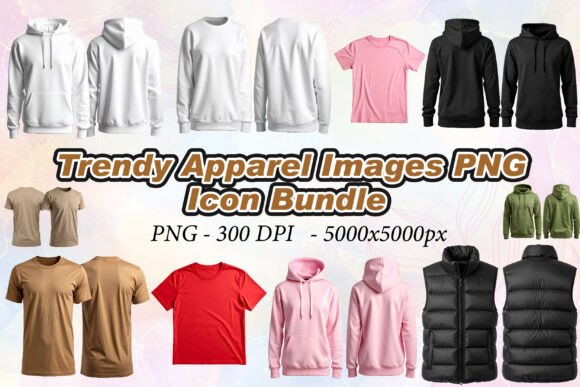 Elevating Visual Storytelling with Trendy Apparel Images PNG and Precision 3D Icons