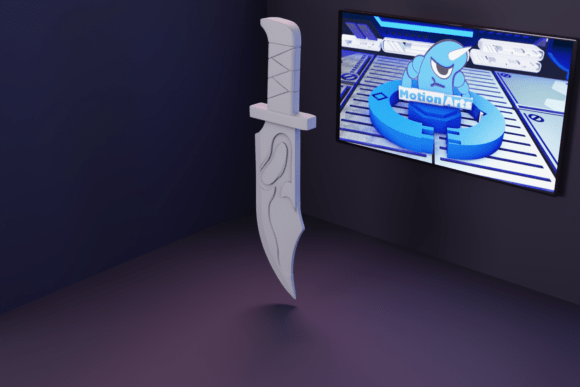 Faca Da Morte: O Símbolo Sombrio do Poder e da Vingança em 3D