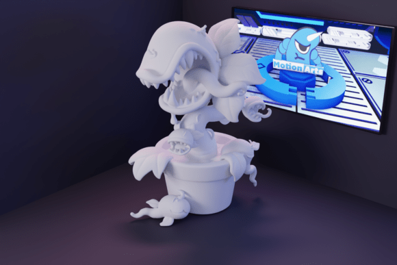 Flor Monstro: A Fusão de Beleza e Terror em 3D