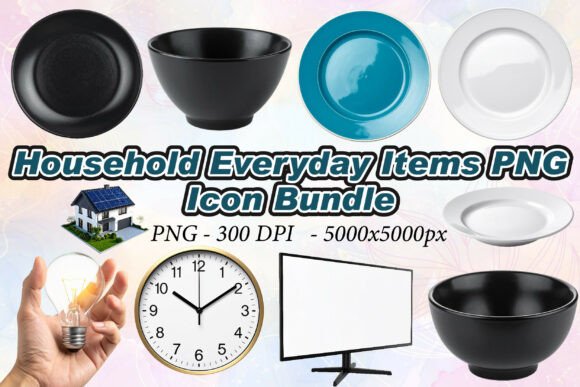Household Everyday Items PNG Collection