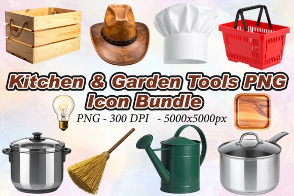 Kitchen Garden Tools PNG: A Guide to High-Resolution 3D Assets for Modern Design