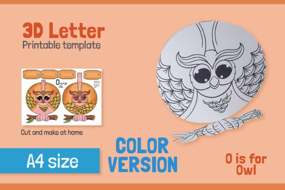 Letter O 3D Papercraft for Kids – COLOR: A Practical Guide