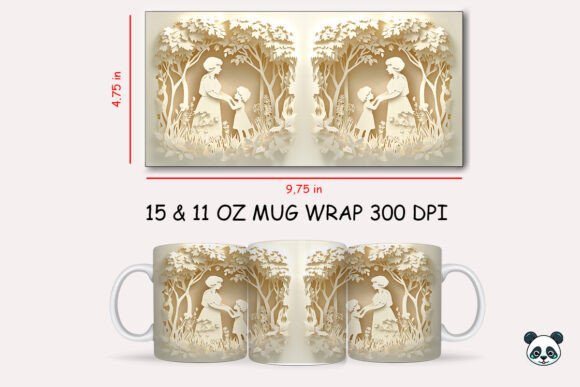 Mothers Day Grandma Mug Wrap Sublimation: Creating Lasting Memories with Digital Art