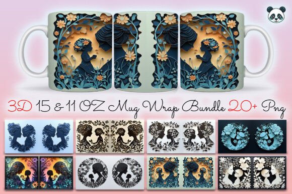 Mothers Day Mom Baby Mug Wrap Bundle Evaluation