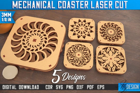 Strategic Design and Production with the Multilayered Drink Coasters Bundle CNC
